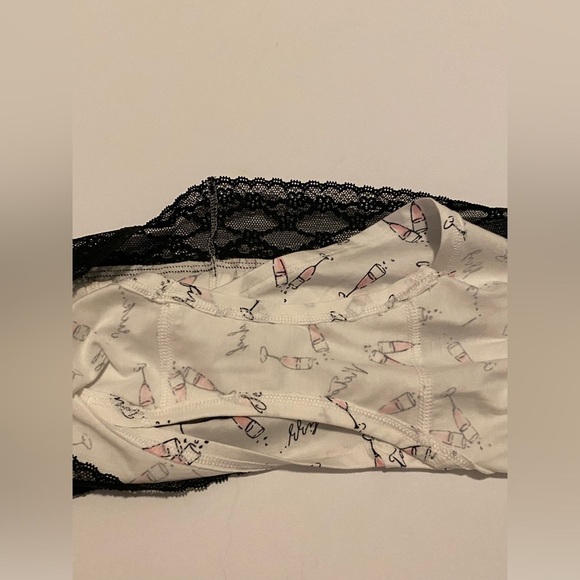 Victoria’s Secret Champagne Print Low Rise Hiphugger Size XL New Without Tag - Picture 4 of 6